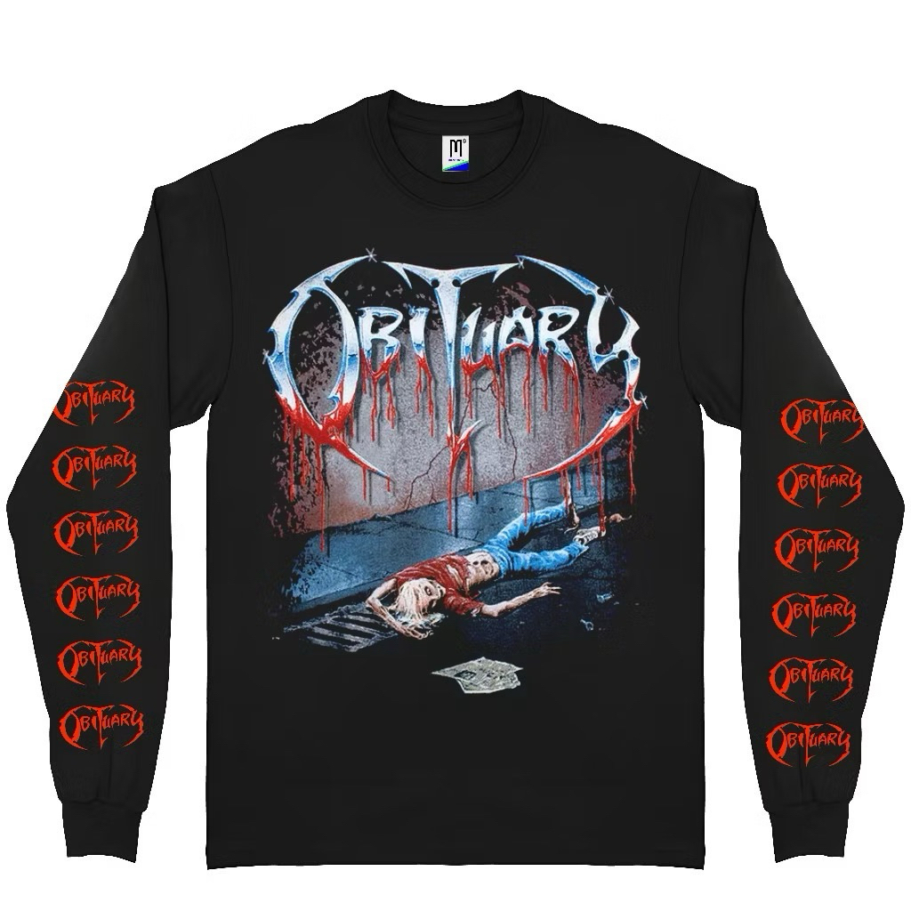 OBITUARY Slowly we rot - Long sleeve  | kaos musik | kaos band | kaos metal | Long sleeve band