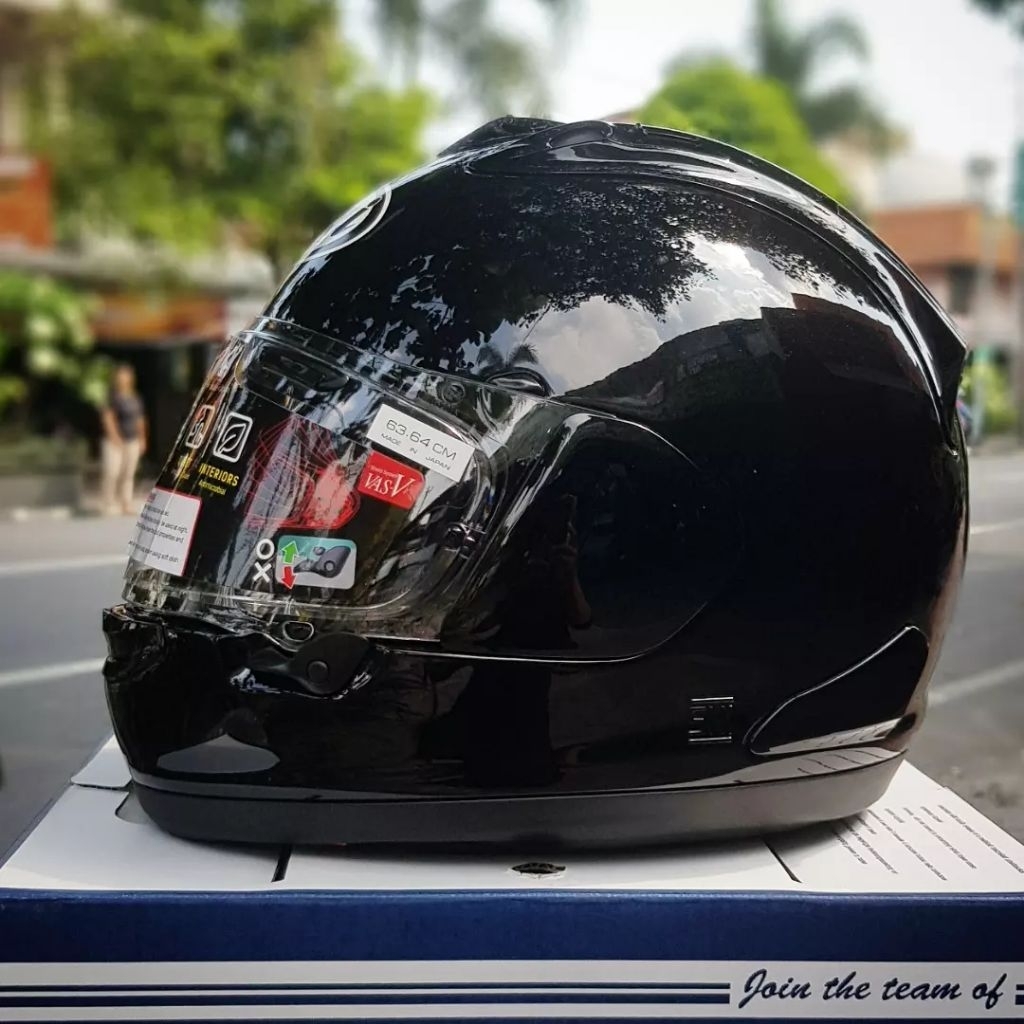 HELM FULLFACE ARAI RX-7X XO GLASS BLACK ORIGINAL