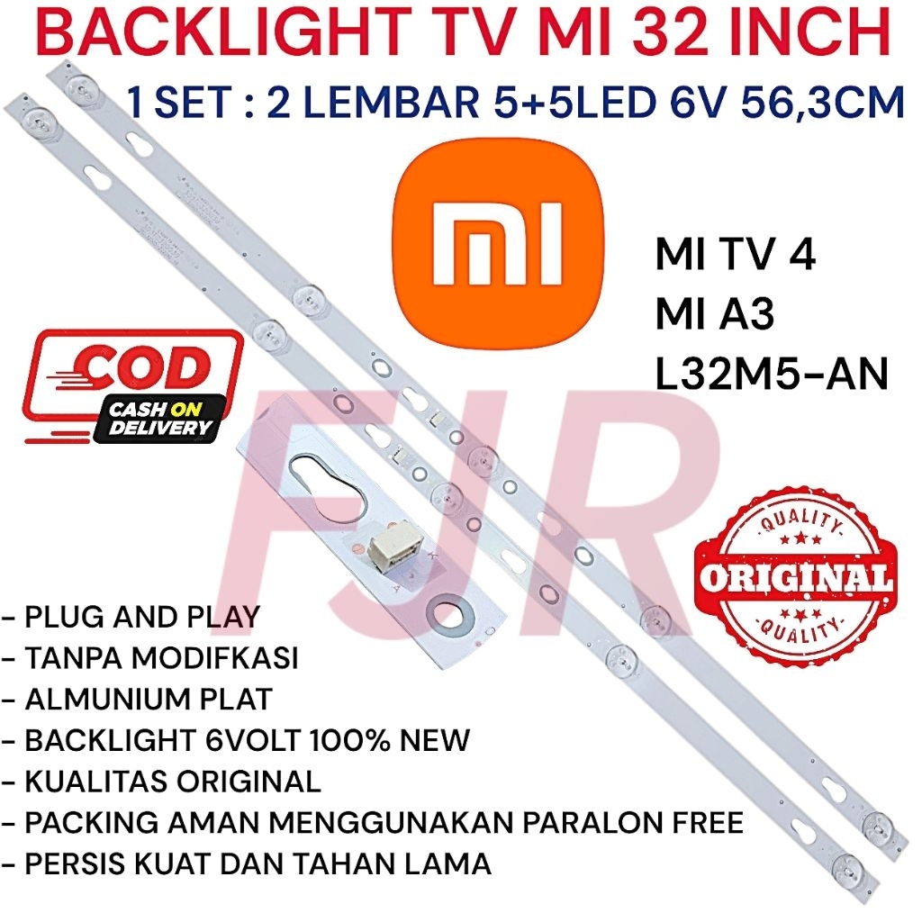 BL LAMPU BACKLIGHT LED MI XIAOMI 32 INCH MI TV 4 - MI A3 - MI 4A - Mi A4 - L32M5-AN ORIGINAL