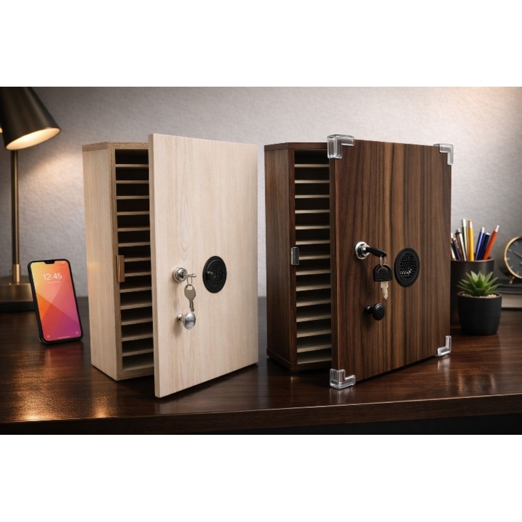 Rak HP Sekolah 36 Slot – Loker Penyimpanan HP / Smartphone