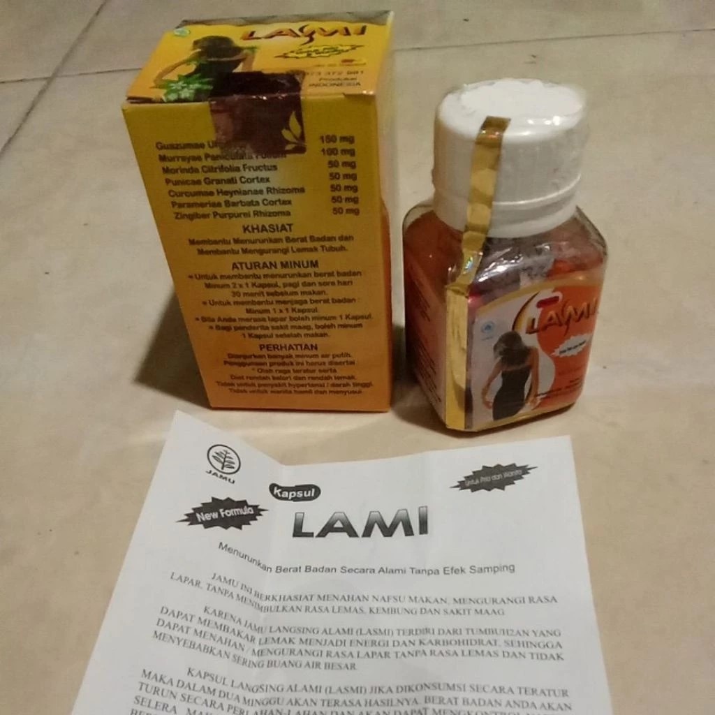 Ready Langsung kirim 30 kapsul mbLasmi Pelangsing Alami Original Obat Diet Cepat Kurus Paling Ampuh