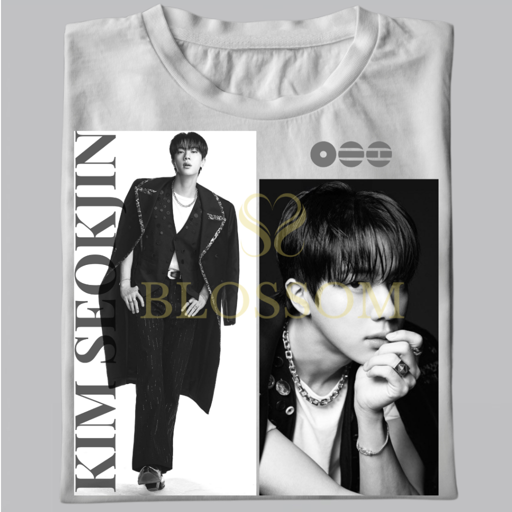 Kaos Kim Seokjin Arirang Photo | Taehyung Jungkook Yoongi Seokjin Jhope Namjoon Jimin| Katun Combed 