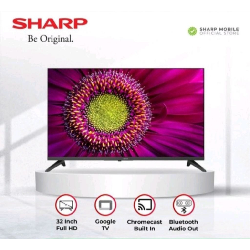 TV LED SHARP 32 INCH ~ 2T-C32GH3000 (GOOGLE TV ) 5 TAHUN GARANSI (KOTA CIREBON),