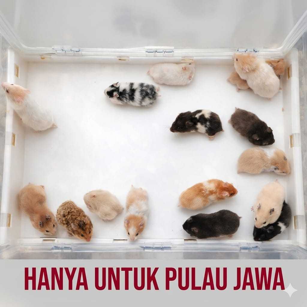 Sepasang Hamster Syrian ( KIRIM INSTAN )