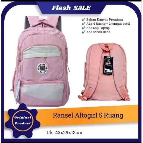 Ransel ALTO girl polos untuk sekolah SD SMP tas anak perempuan Altogirl