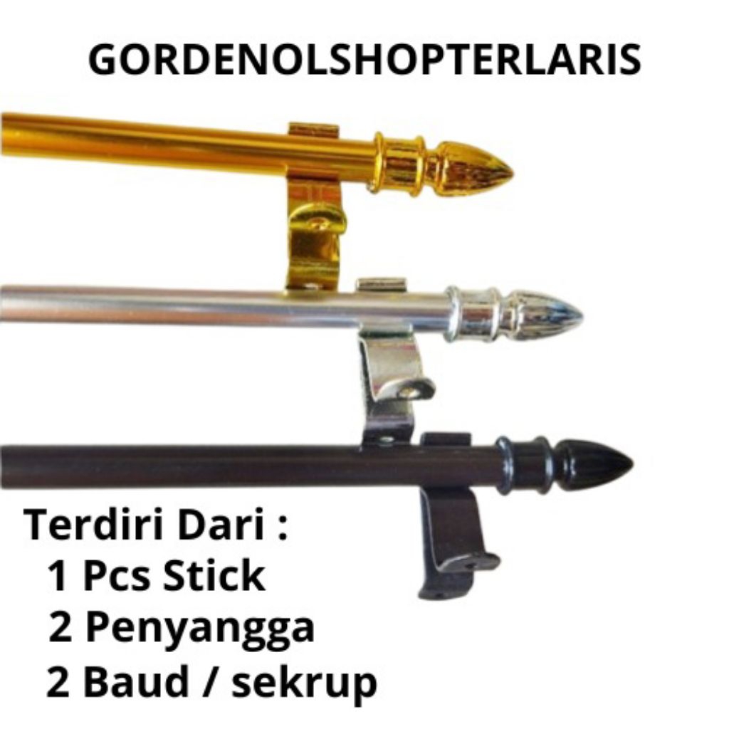 besi stik gorden pita ikat kupu minimalis murah batang gorden jendela aestetic