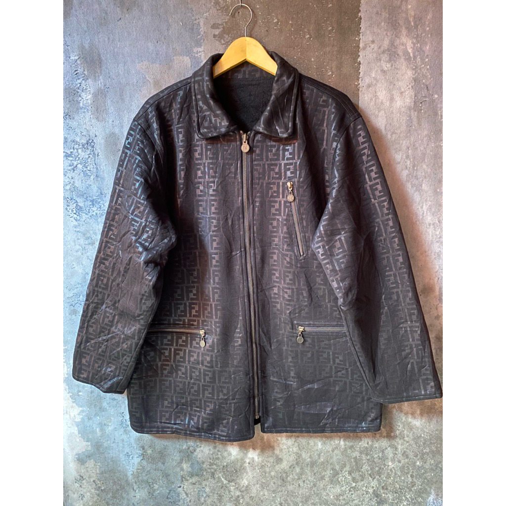 vintage fendi reverse monogram jacket