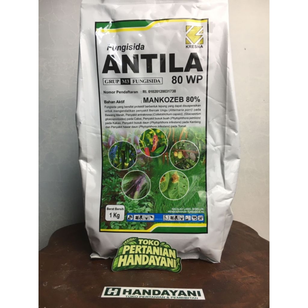 Fungisida ANTILA 80WP 1kg - Obat Jamur Tanaman Bawang Merah & Cabai - Mankozeb
