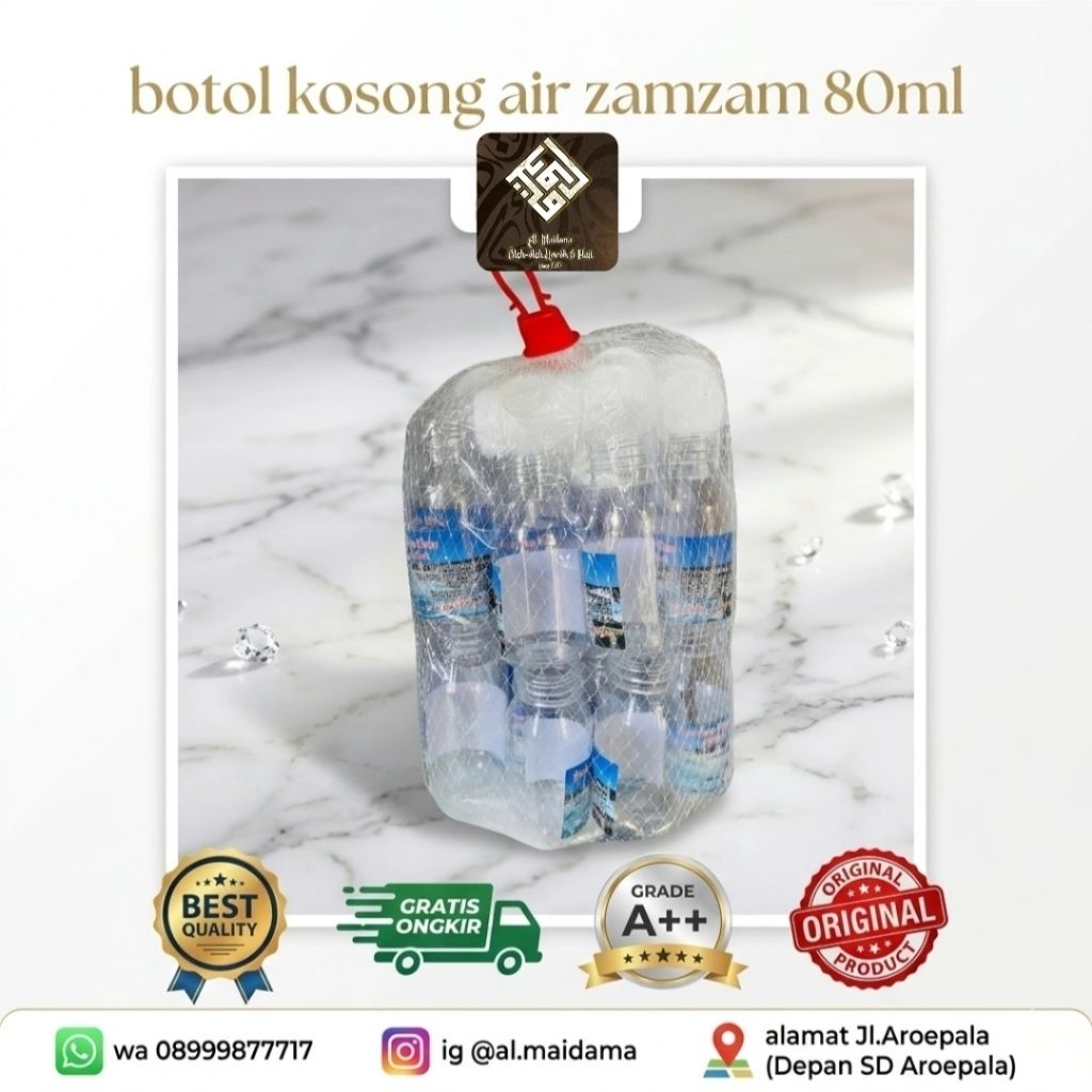 Botol Kosong Air Zam-Zam 80ml