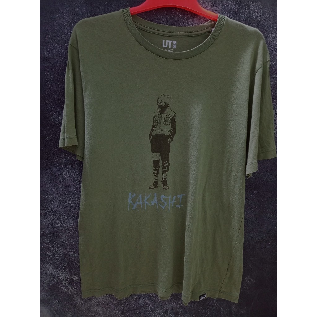Kaos Uniqlo UT X Naruto Kakashi Tees Original T-Shirt