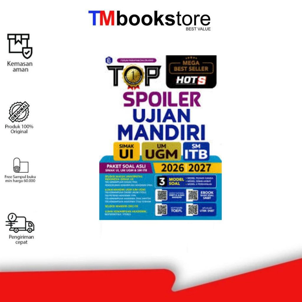 TOP SPOILER UJIAN MANDIRI SIMAK UI, UM UGM, SM ITB 2026/2027