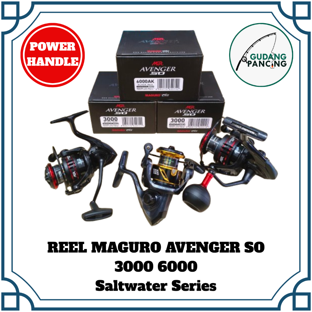 Reel Pancing Spinning Maguro AVENGER SO 3000 6000