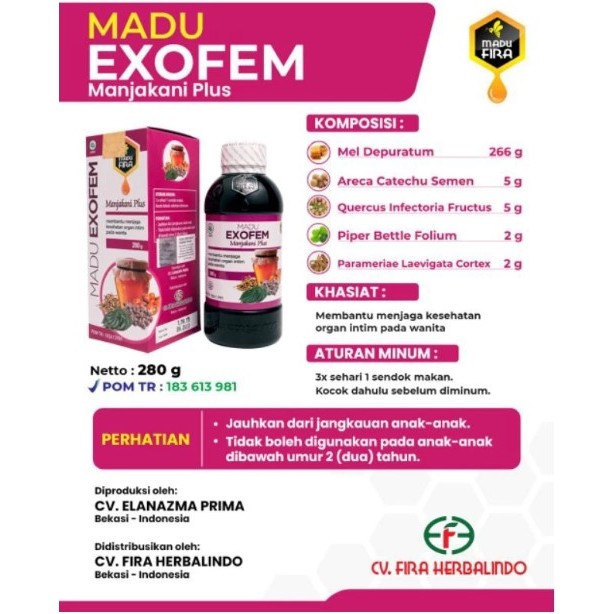 Terlaris Madu Exofem Obat Herbal Keputihan Wanita