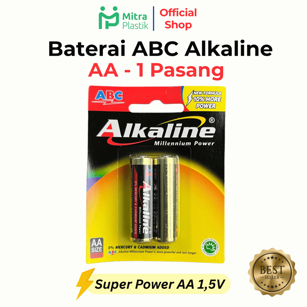 Baterai ABC Alkaline AA Baterai 2A Batre Alkaline Murah Baterai Besar Baterai Alkaline