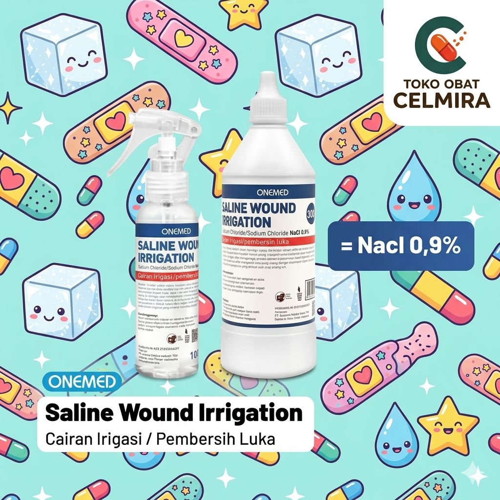 Larutan Saline NaCl Wound Irrigation Cairan untuk Pembersih Luka/membersihkan hidung
