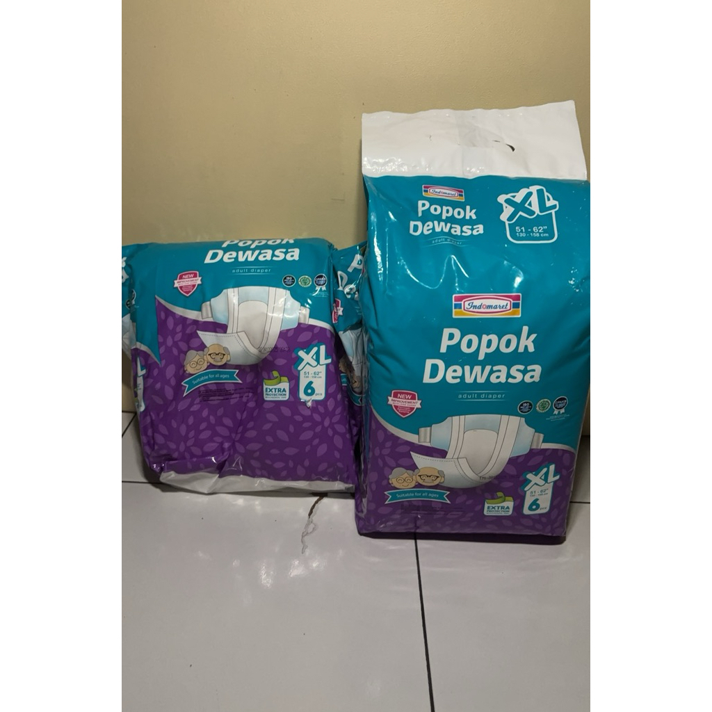 Popok Dewasa Perekat XL isi 6 Pcs Indomaret