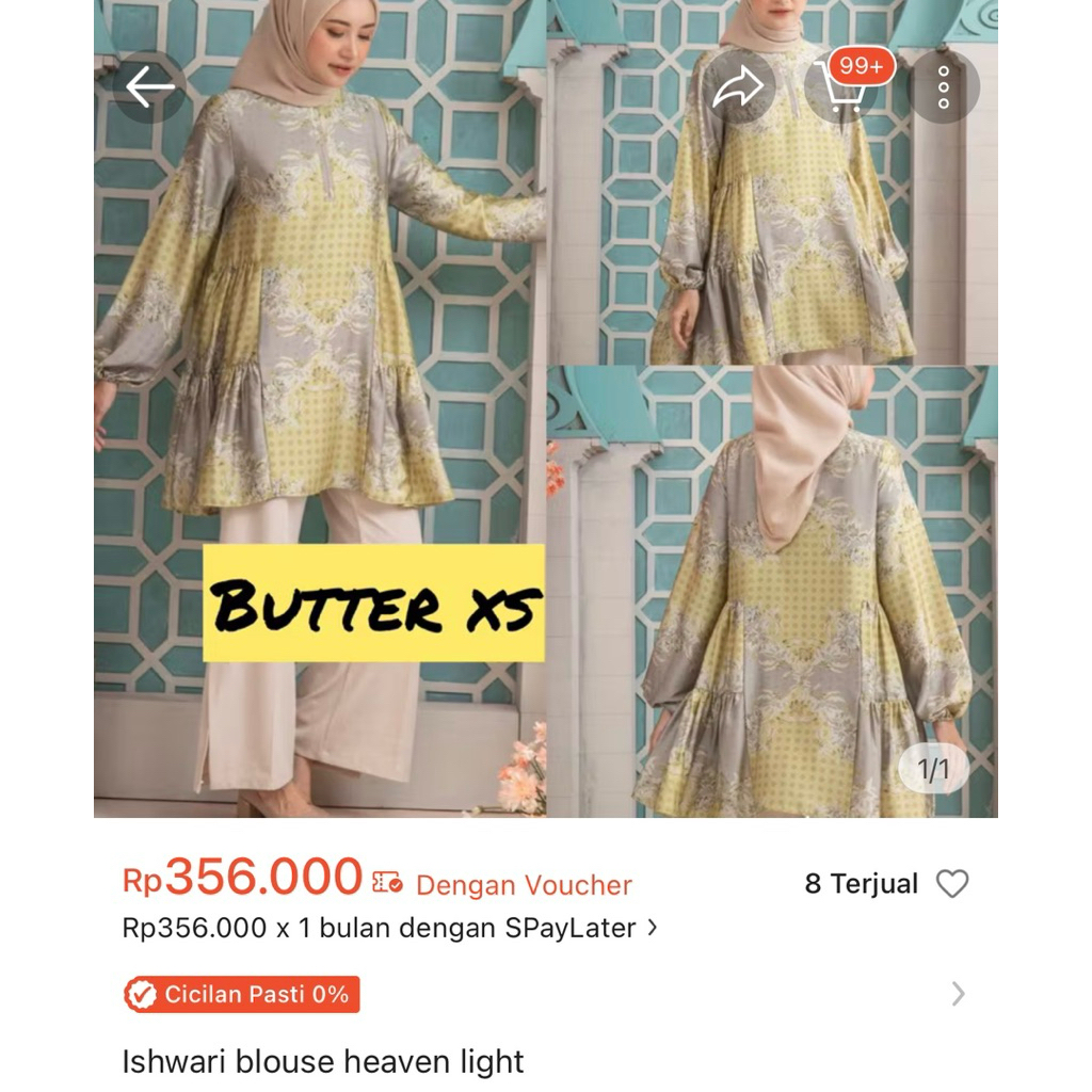 Preloved heaven lights ishwari blouse