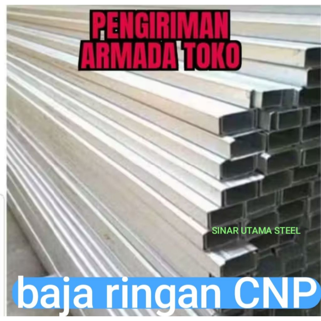 Baja ringan C75 x 1,0mm SNI / Baja ringan Cnp C75 / konstruksi pembuatan gedung rangka baja ringan /