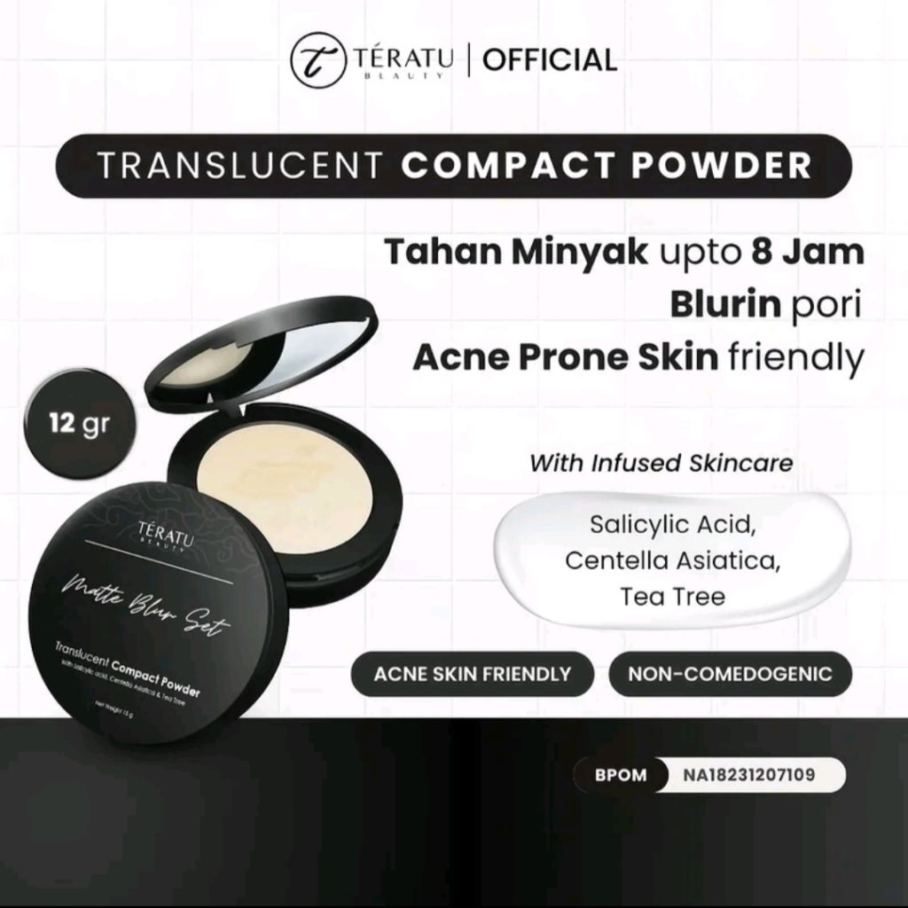 [DISKON] Compact powder Teratu Beauty, Bedak Padat