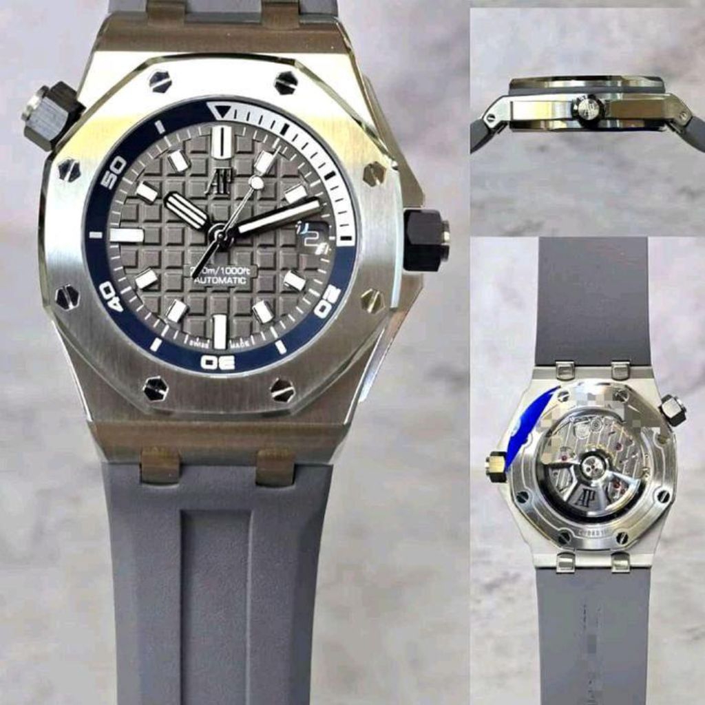 JAM TANGAN TERBARU AP RO ROYAL OAK OFF SHORE DIVER GREY REF 15720ST IPF V2 TIER 5 DM 42MM JAM TANGAN