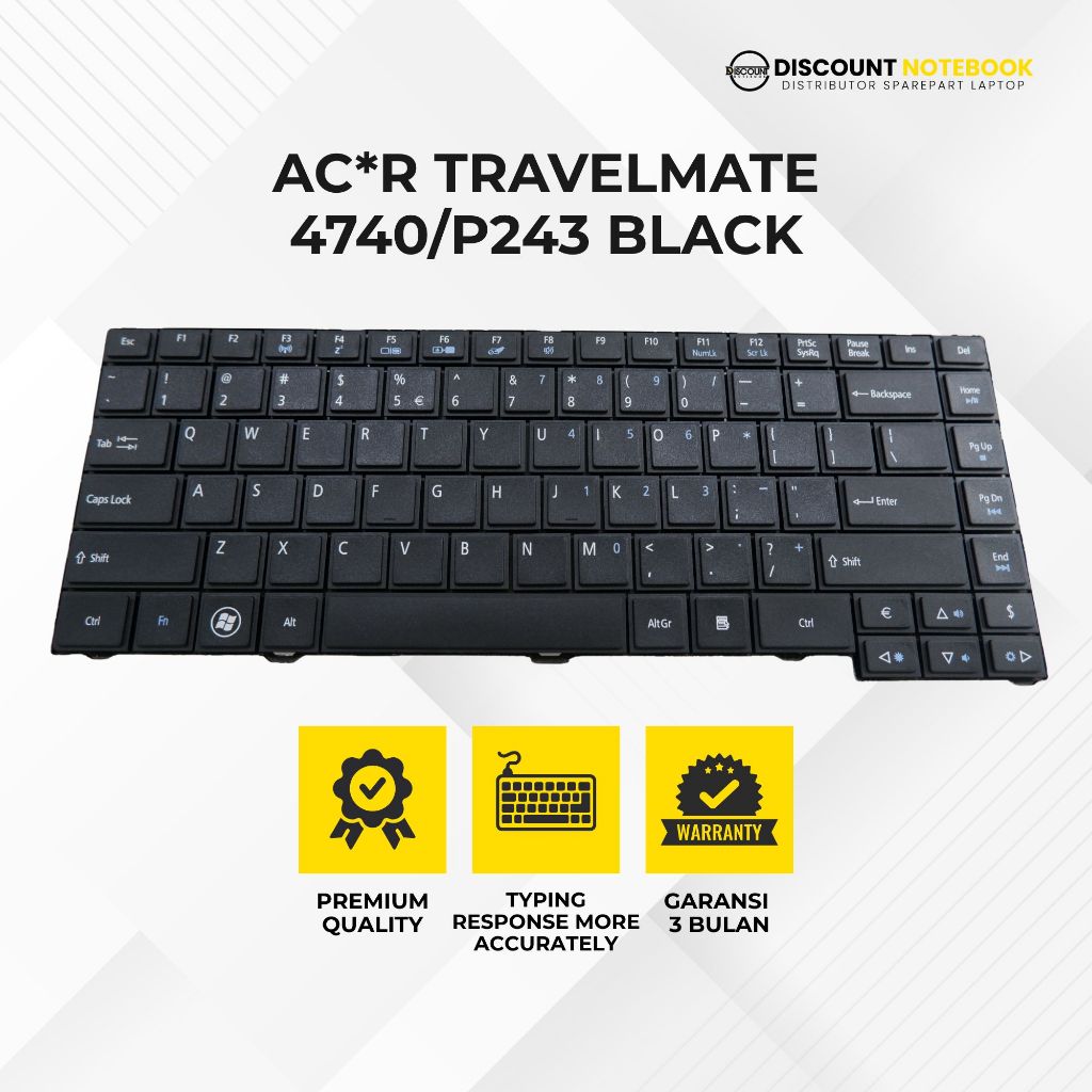 KEYBOARD LAPTOP ACER Travelmate 4740, 4750, P243.