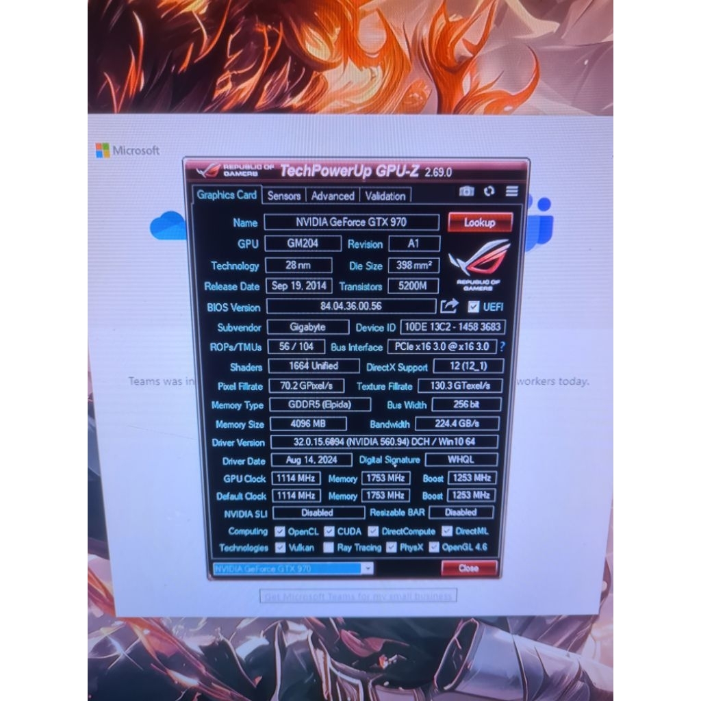 VGA GTX 970 4GB DDR5