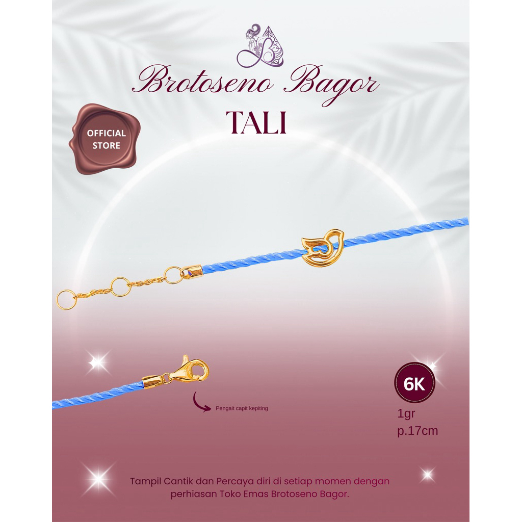 BROTOSENO BAGOR | GELANG EMAS TALI MODEL | GELANG TALI WANITA DEWASA