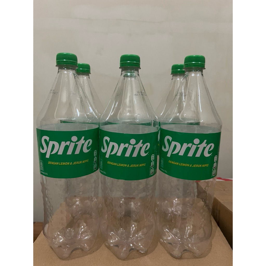 Botol Sprite Bekas 1.5 L dan 1 L Botol Serba Guna