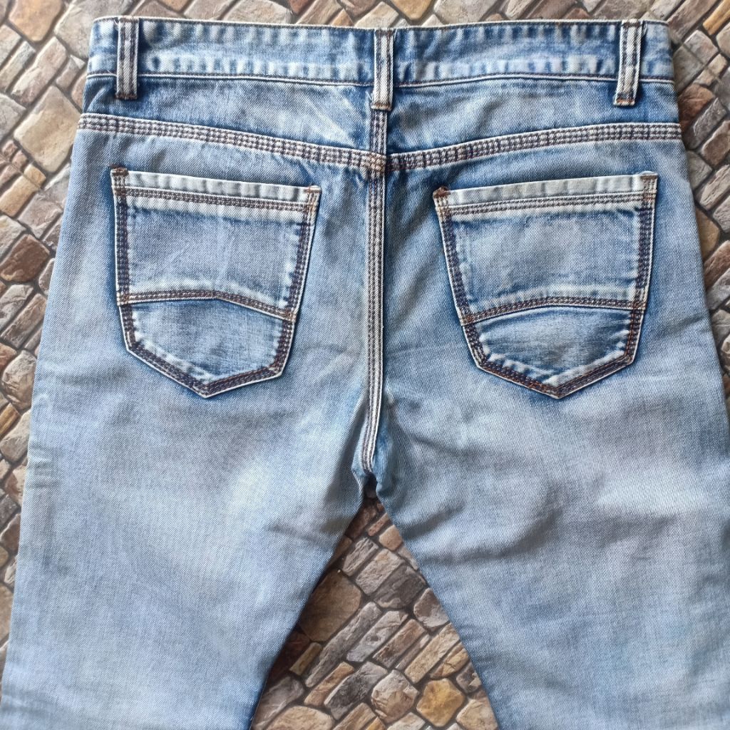 Celana panjang Denim jeans pria pl, Celana panjang jeans