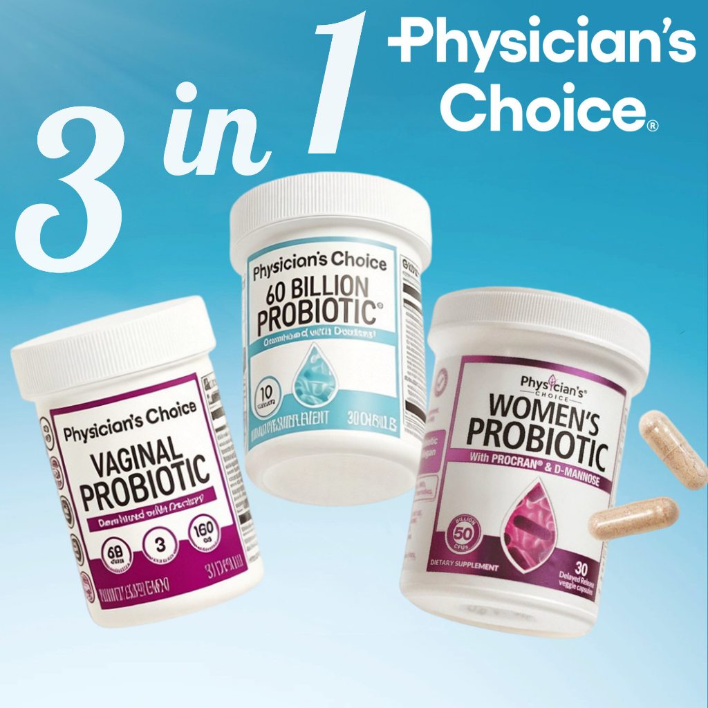 Physician Choice Probiotic 60 Billion CFU / Women 50 Billion CFU / Vaginal Probiotic Supplement 30 6