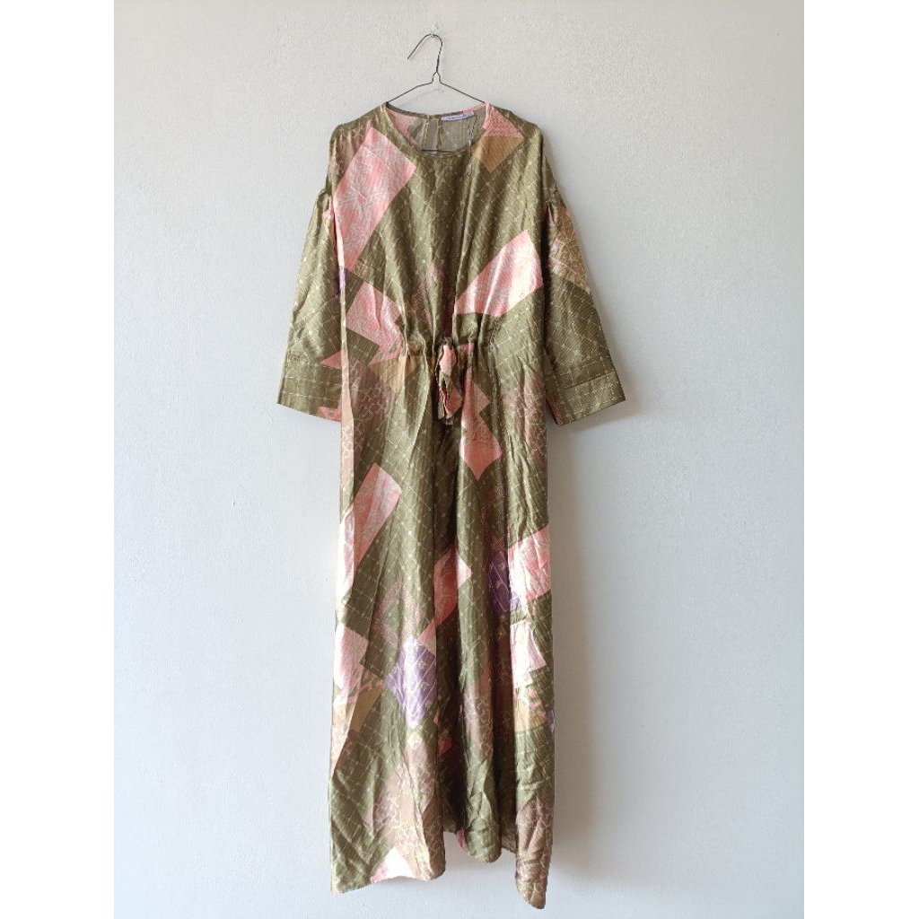 RIAMIRANDA Viskose Dobby Premium Gamis Ikat Lucu By RIAMIRANDA