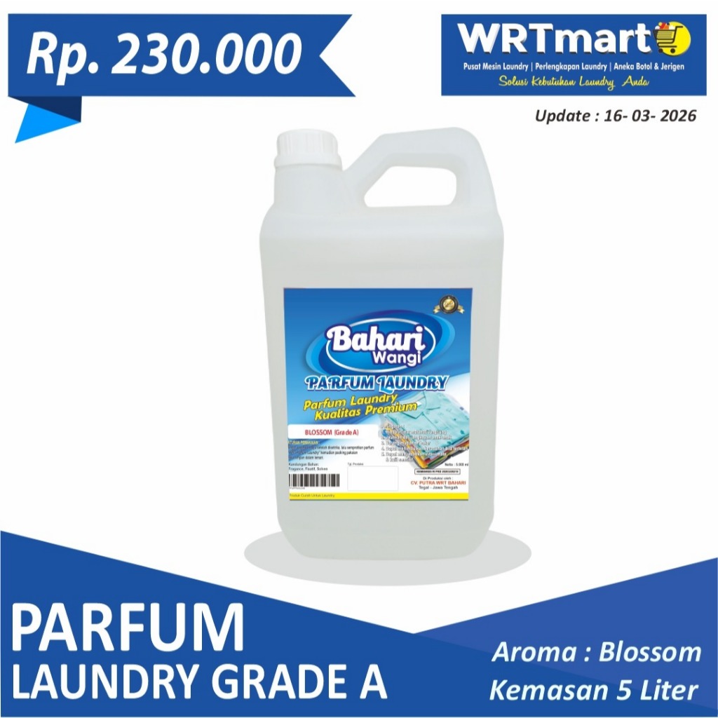 PARFUM LAUNDRY GRADE A 5 LITER | PARFUM LAUNDRY WANGINYA TAHAN LAMA | PARFUM LAUNDRY KEMASAN 5 LITER
