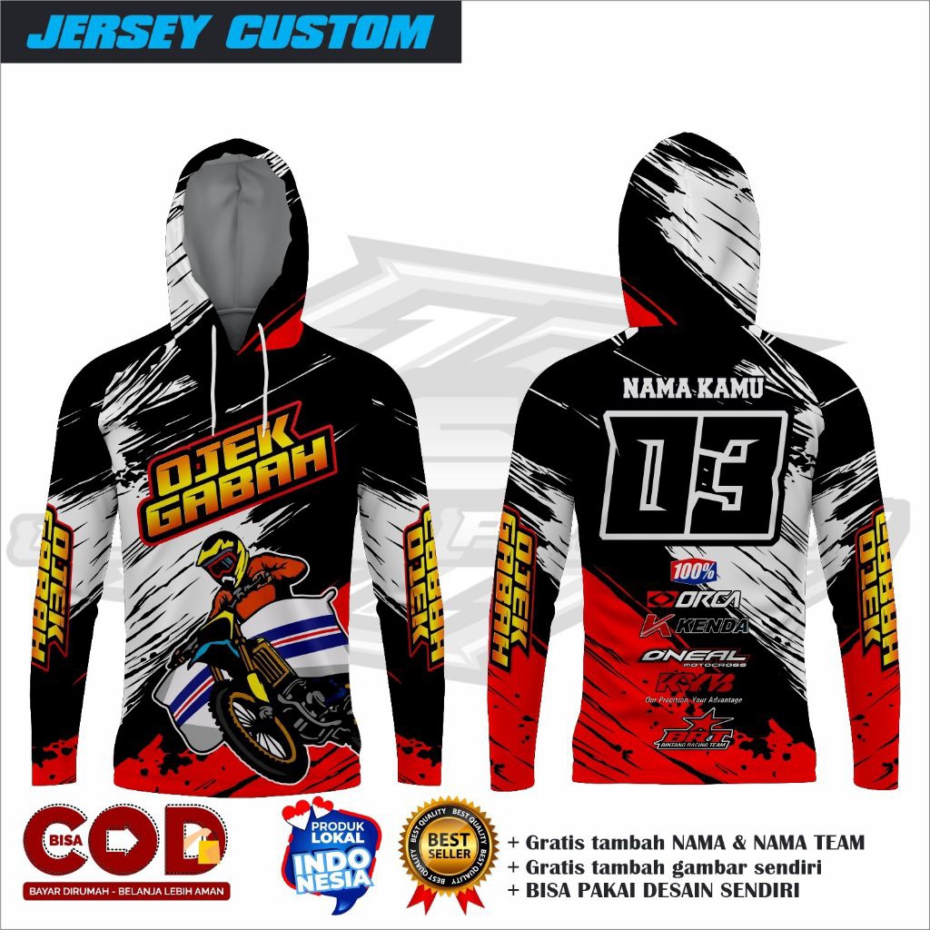 Jersey ojek gabah custom/Jersey ojek gabah terbaru/Jersey ojek gabah balap/jersey ojek gabah full pr