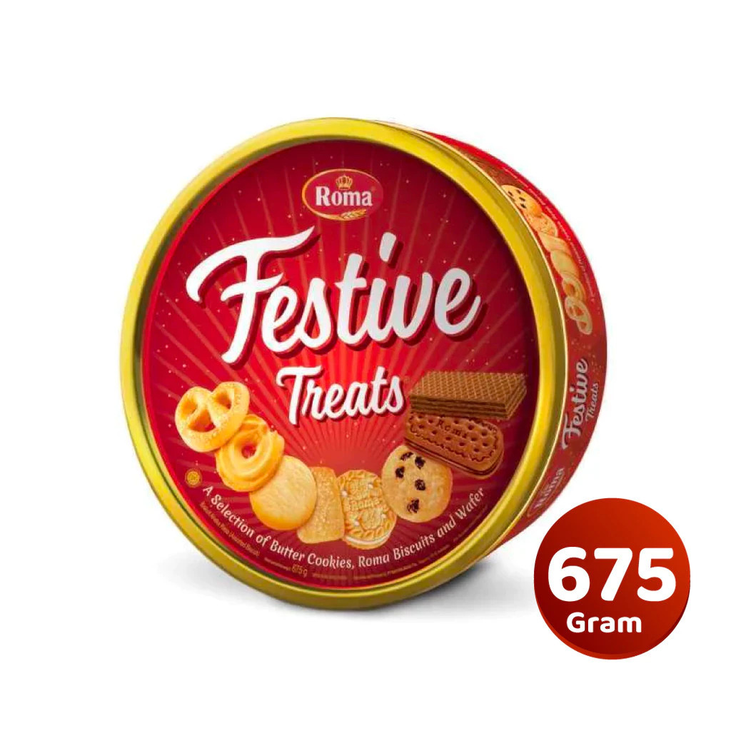 Roma Festive Treats Cookies Biscuits 675g