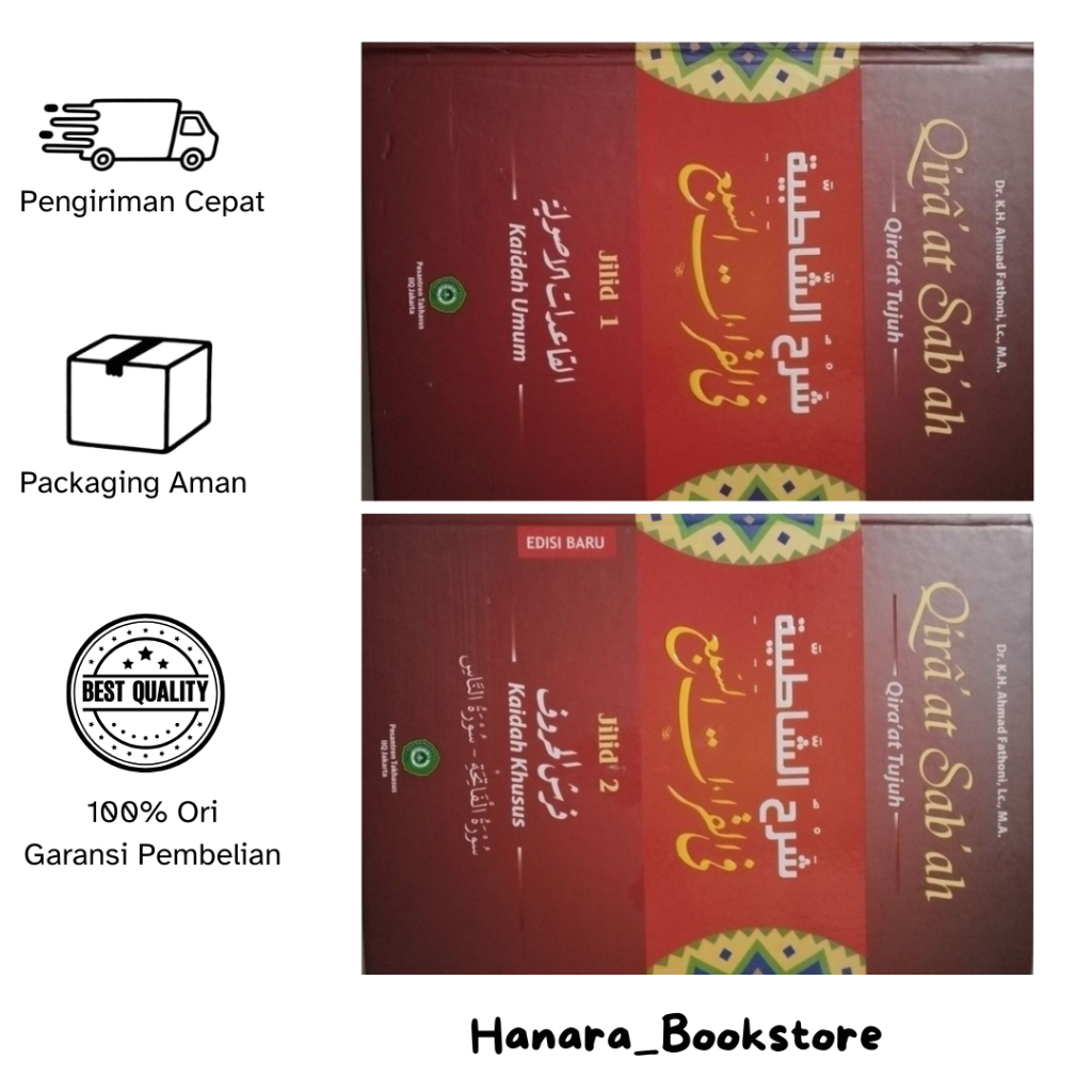 [EDISI TERBARU] Kaidah Umum dan Khusus Qiraát Sabáh Jilid 1 & 2 - Dr. KH. Ahmad Fathoni, Lc., M.A. |