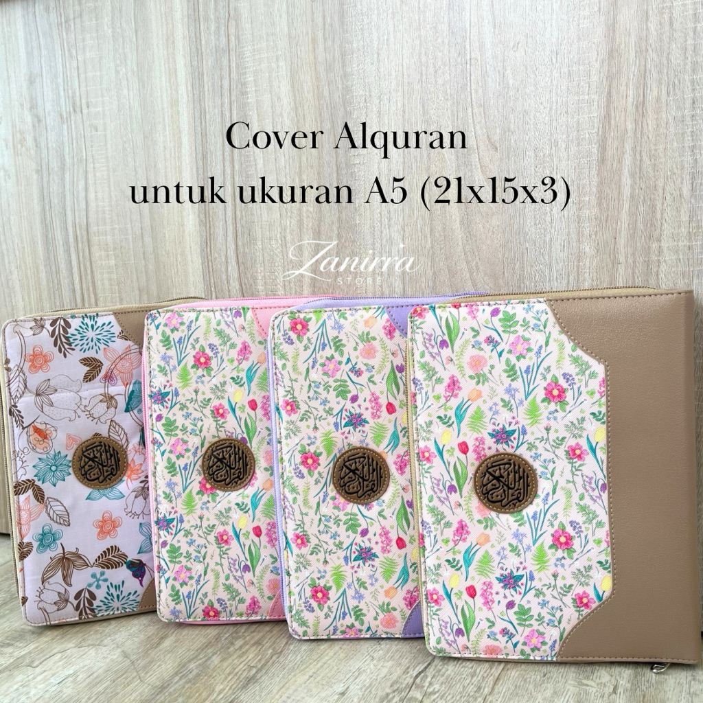 SAMPUL ALQURAN A5 RESLETING | COVER WADAH SARUNG JAKET DOMPET POUCH ZIPPER AL QURAN WATERPROOF ANTI 