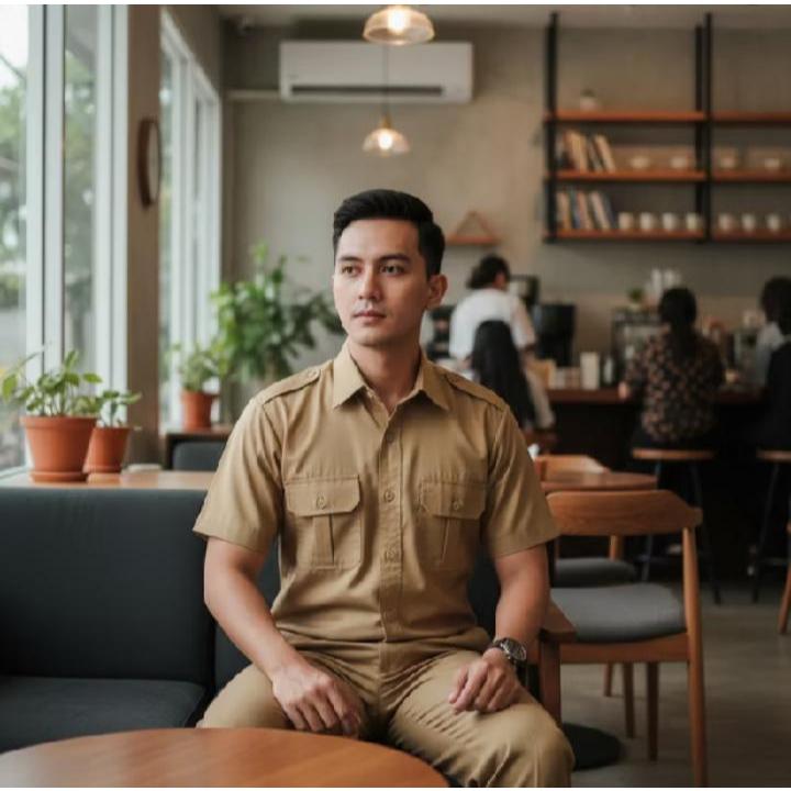 Seragam PNS Pemda Pria Wanita Baju Pdh Pegawai Negeri Baju Guru Pns Pemda Khaki Muda