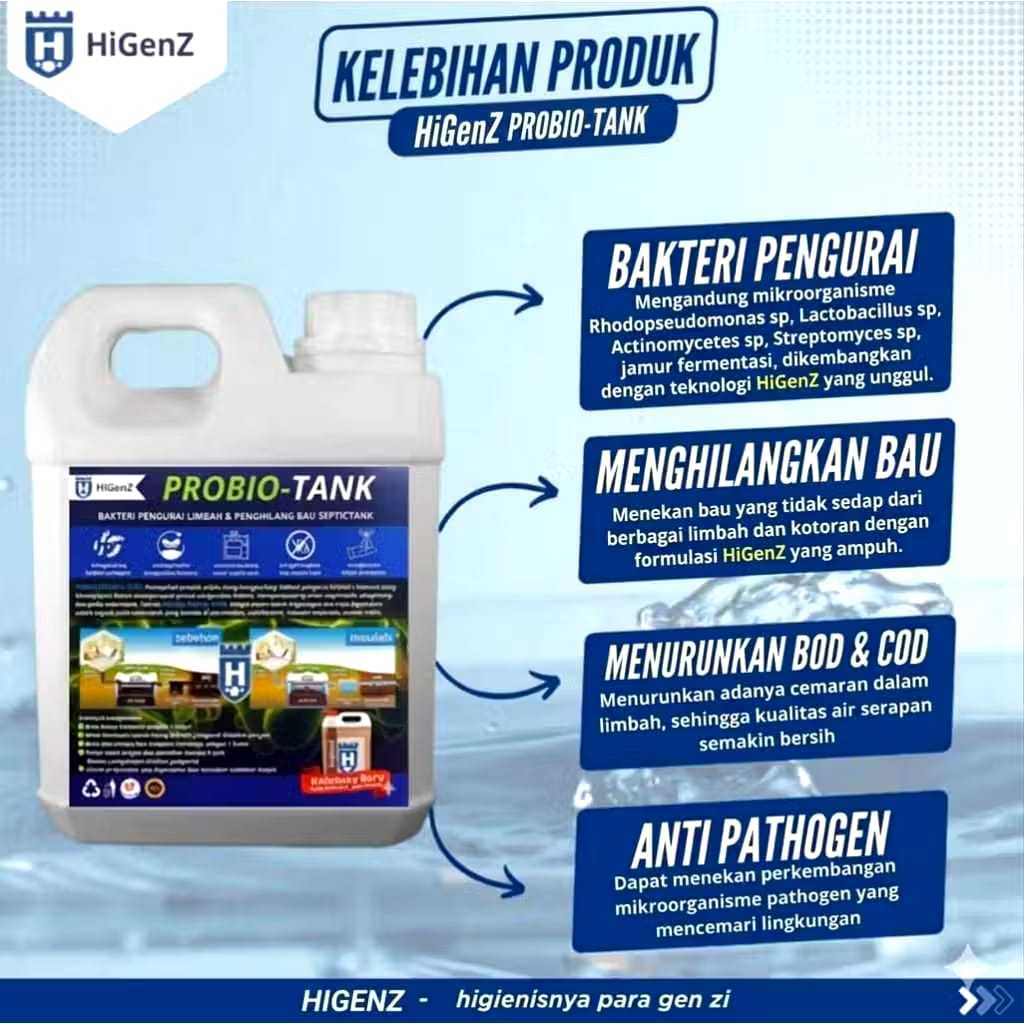 HigenZ Probio-Tank Septictank Pengurai Limbah || Higenzi Probio-Tank Solusi Bau Septictank