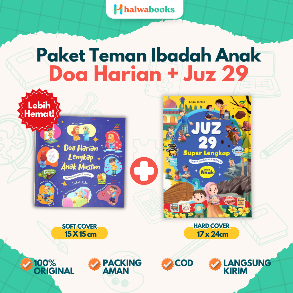 Paket Hemat Buku Doa Harian Anak + Juz 29 Superlengkap - Lengkap Arab Latin Terjemah - Ziyadbooks