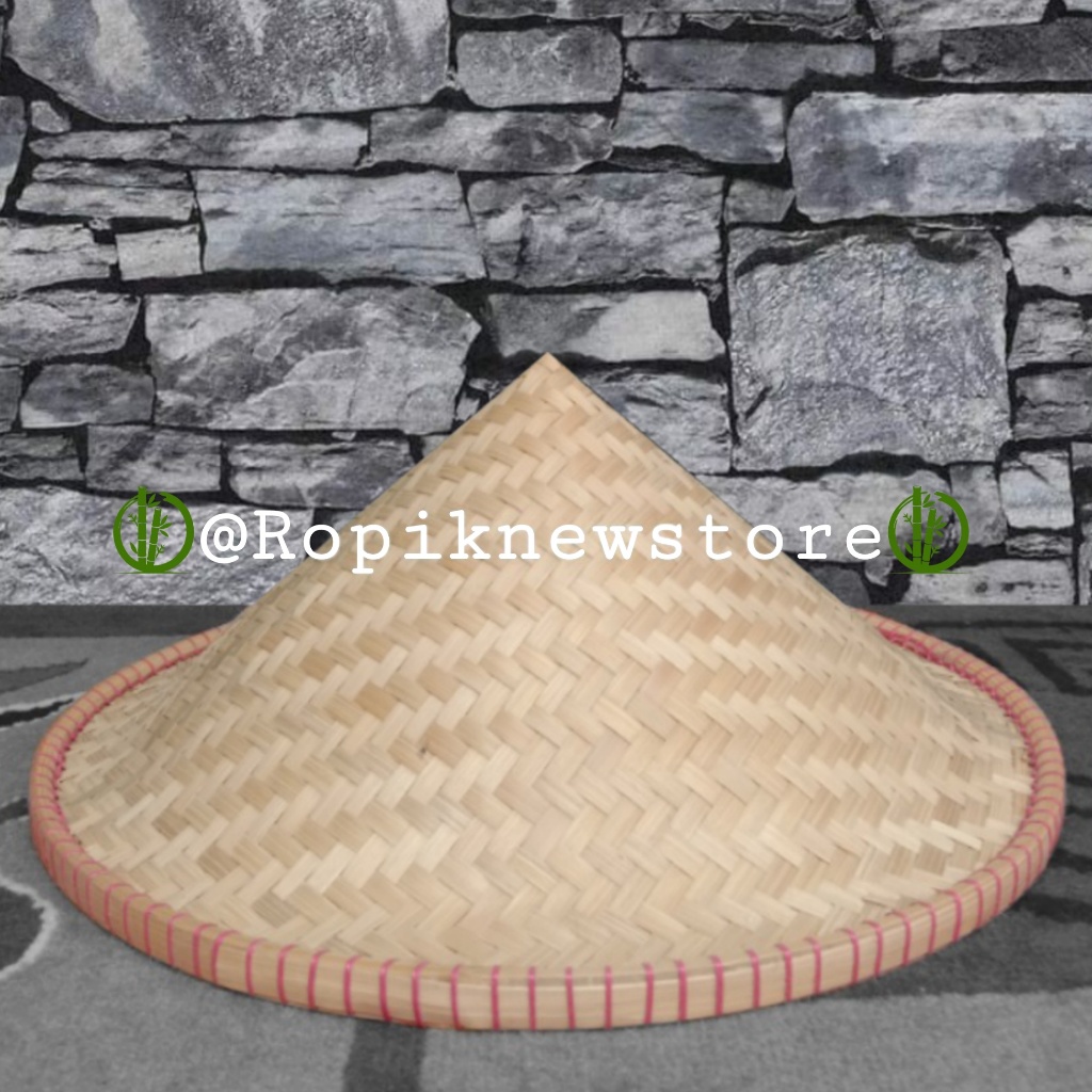Topi caping bambu/Topi petani/Tudung [ Cetok dewasa ]