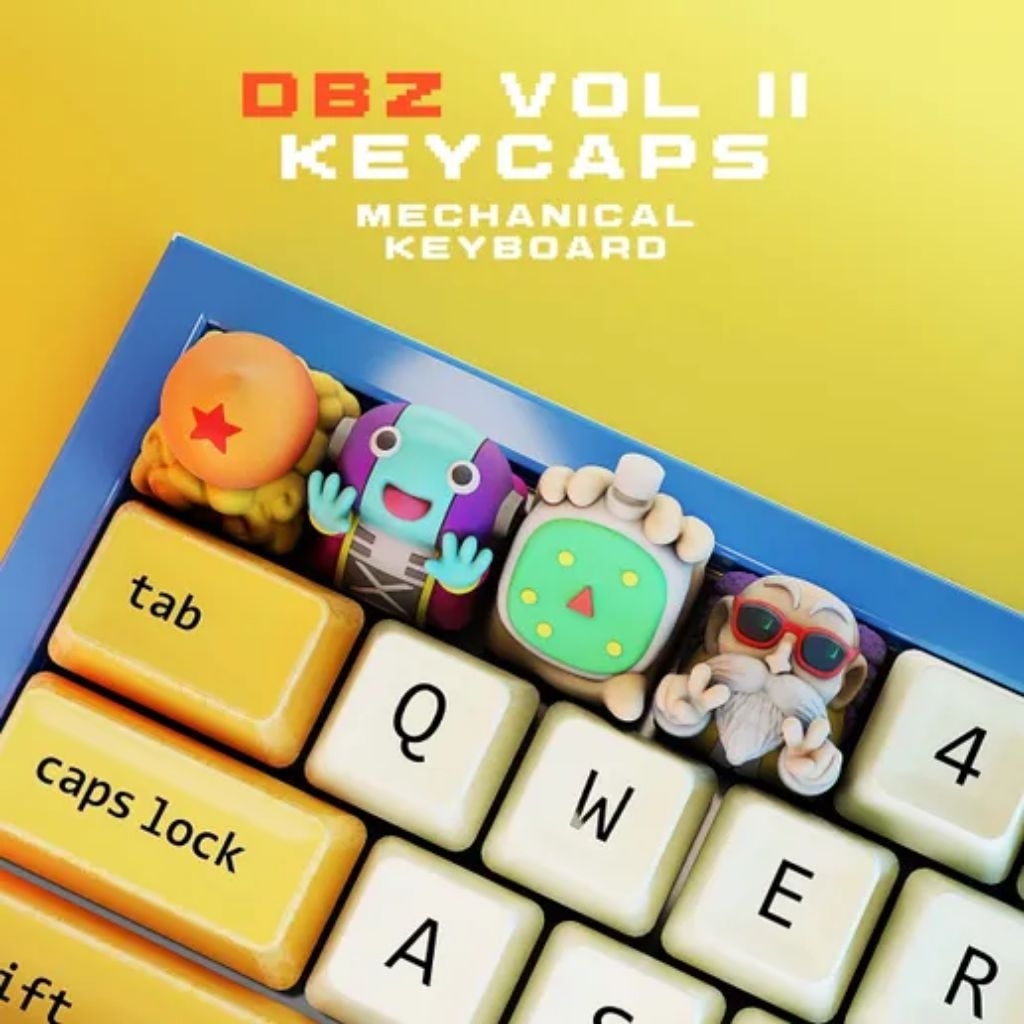 Keycaps Artisan Dragon Ball Vol. I – Dragon Ball, Radar, Zenosama & Master Roshi Set