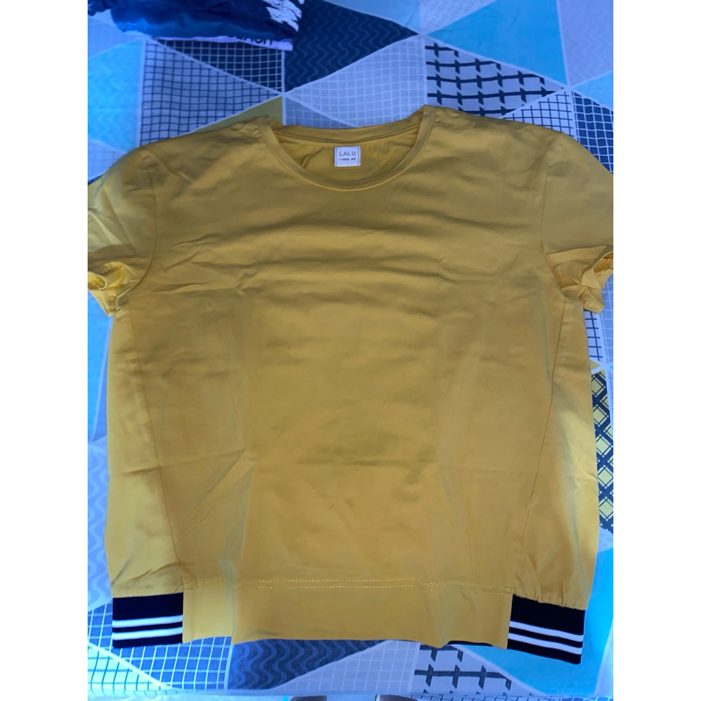 Baju Kaos Polos Kuning Yellow Tshirt