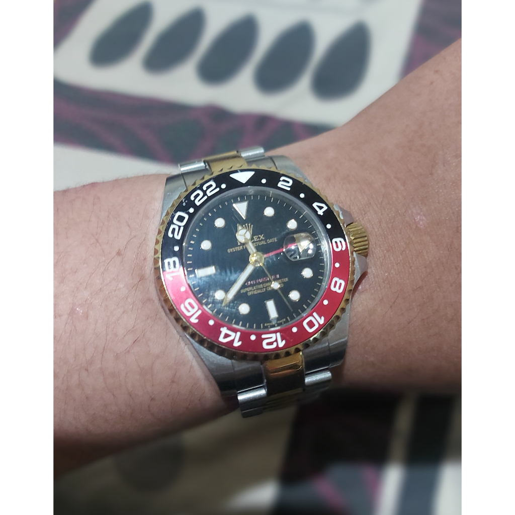 Jam Tangan Pria Rolex® GMT-Master II Coca Cola/Rootbeer (Everose Gold & Oystersteel)