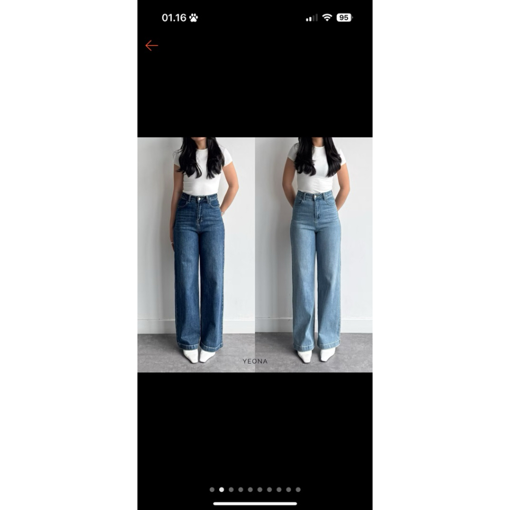 yeona dune jeans size M