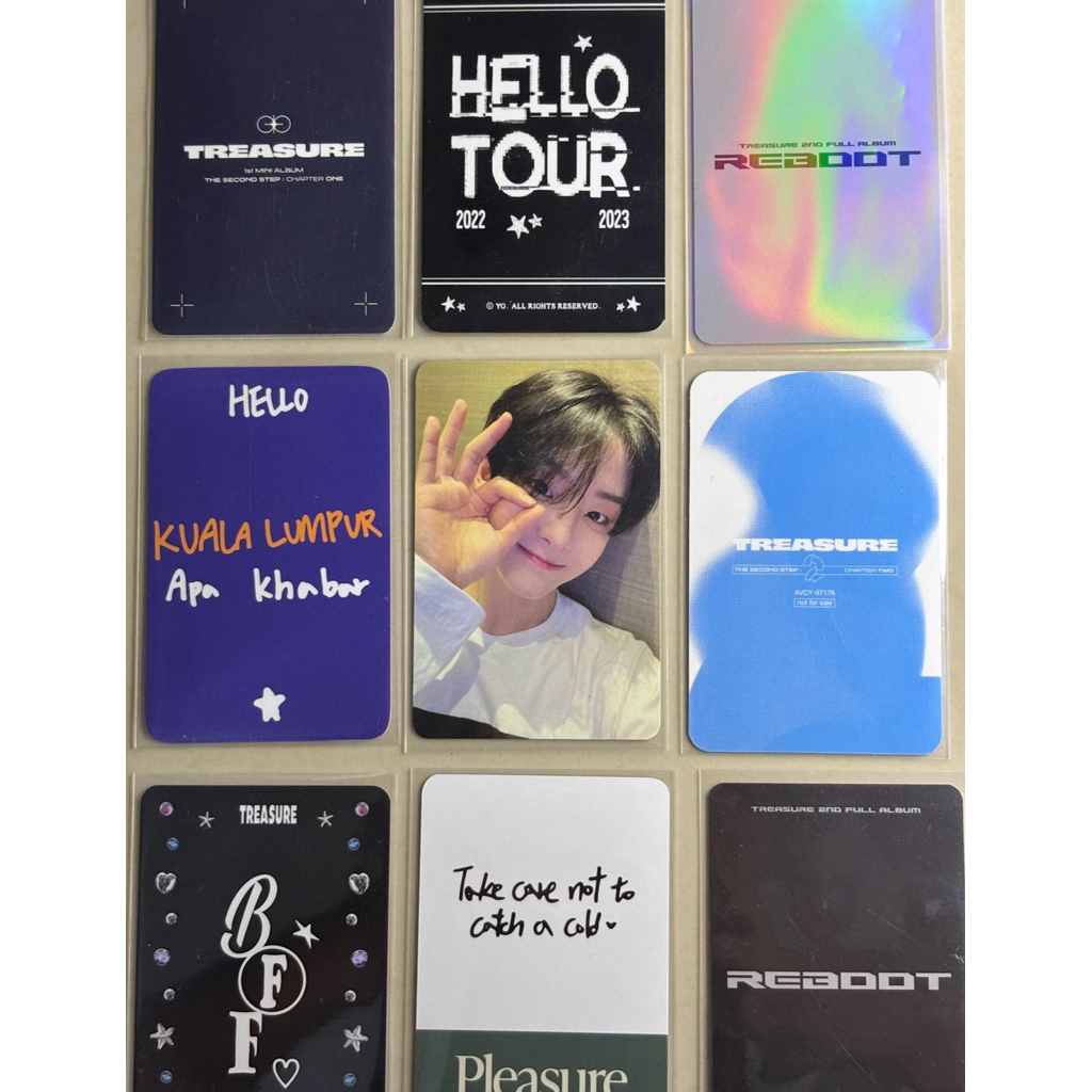 Photocard Jihoon Treasure FS Jakarta Hello Tour 2023 (free 5 pc jihoon/member lain bebas pilih)