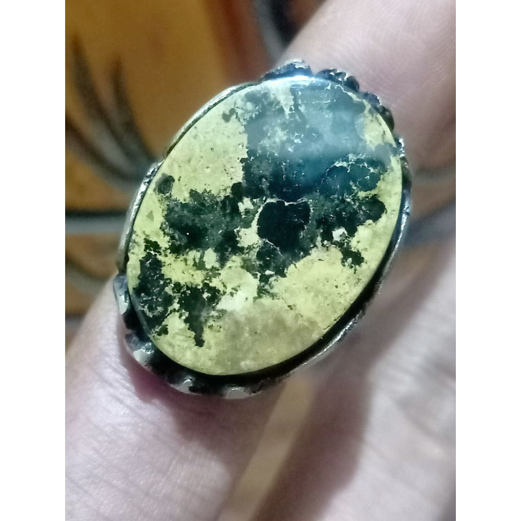 natural pirus Persia  hitam urat emas