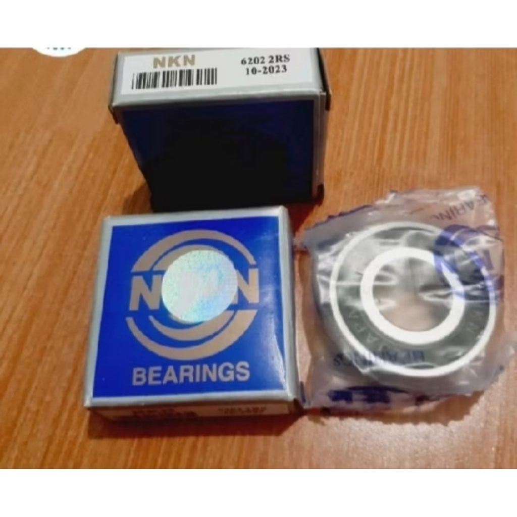 NKN BEARING 62022RS 6202 2RS ORIGINAL (15×35×11mm)