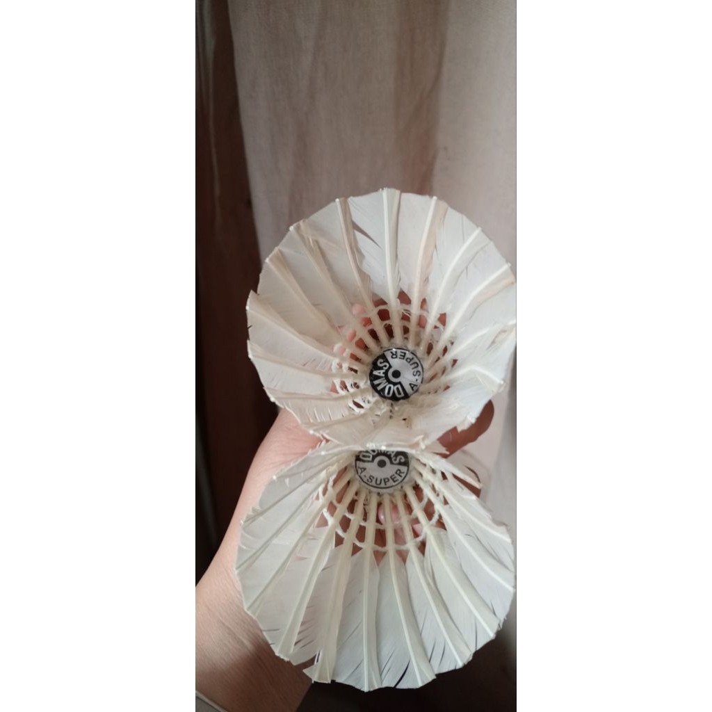 Shuttlecock Domas Second Grade A 90% - Kok Badminton Bekas Sortir Super Murah Berkualitas