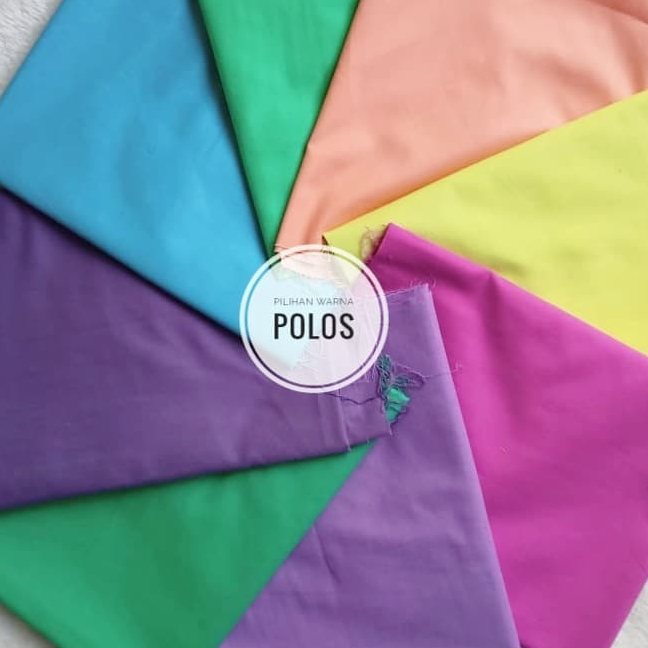 Kain Bahan DIY Peachwork / Kain Perca Katun Polos / Potongan Kain Murah Bahan Kerajinan DIY