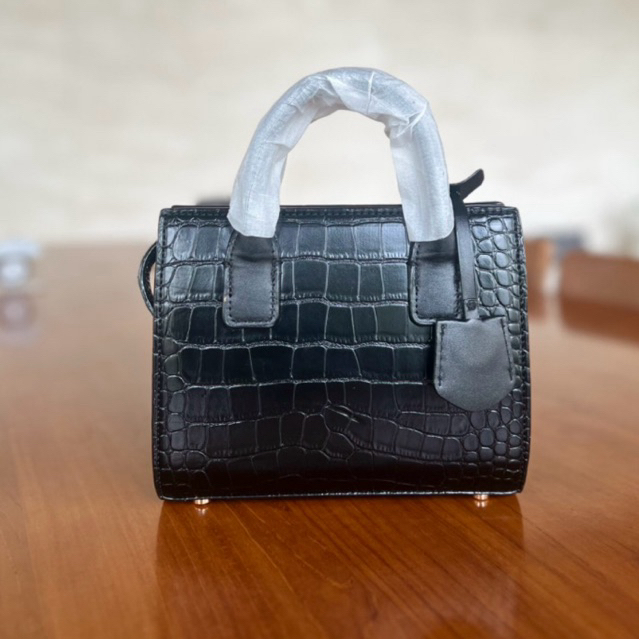 Tas Wanita Pedro Mini Handbag Croco Black